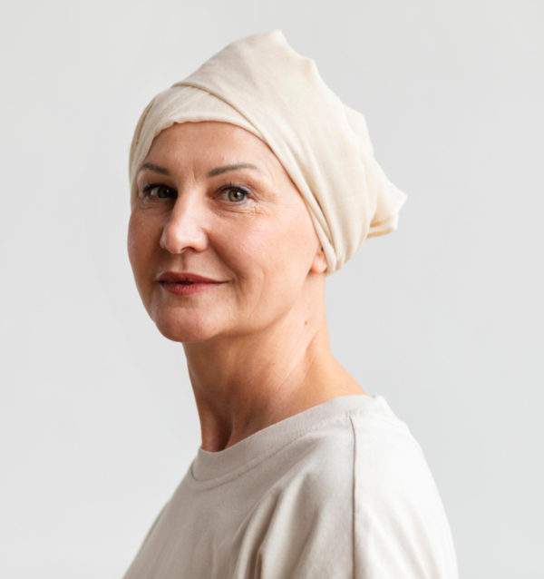 Blanco Primaveral - Turbante Oncologico