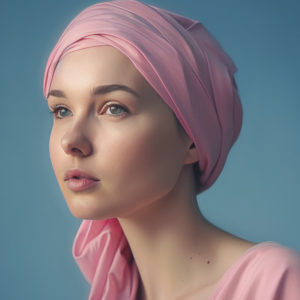 Primavera Palo rosa - Turbante Oncologico