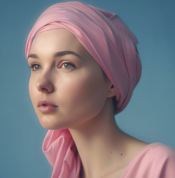 Primavera Palo rosa - Turbante Oncologico